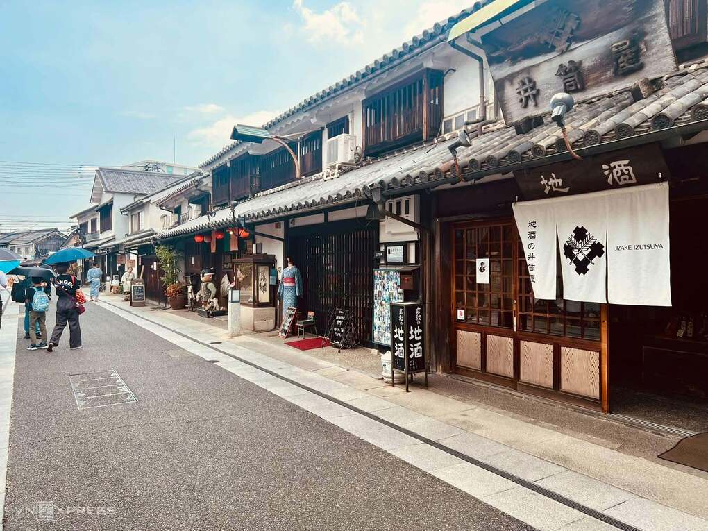 Khu phố cổ Kurashiki Bikan. Ảnh: Phương Anh