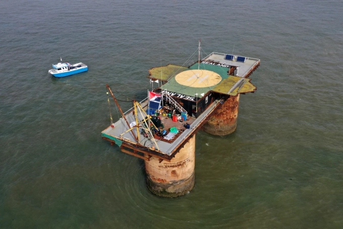 C&ocirc;ng quốc Sealand tự tuy&ecirc;n bố l&agrave; một vi quốc gia v&agrave;o năm 1967 v&agrave; c&oacute; ho&agrave;ng gia ri&ecirc;ng. Ảnh: Ben Stansall/AFP