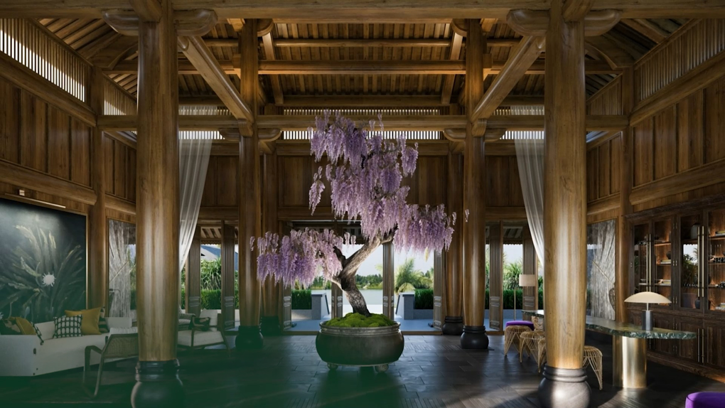 Văn h&oacute;a bản địa hiện diện trong từng đường n&eacute;t nội thất tại Majesty - Golf & Wellness Residence. Ảnh:  Majesty - Golf & Wellness Residence