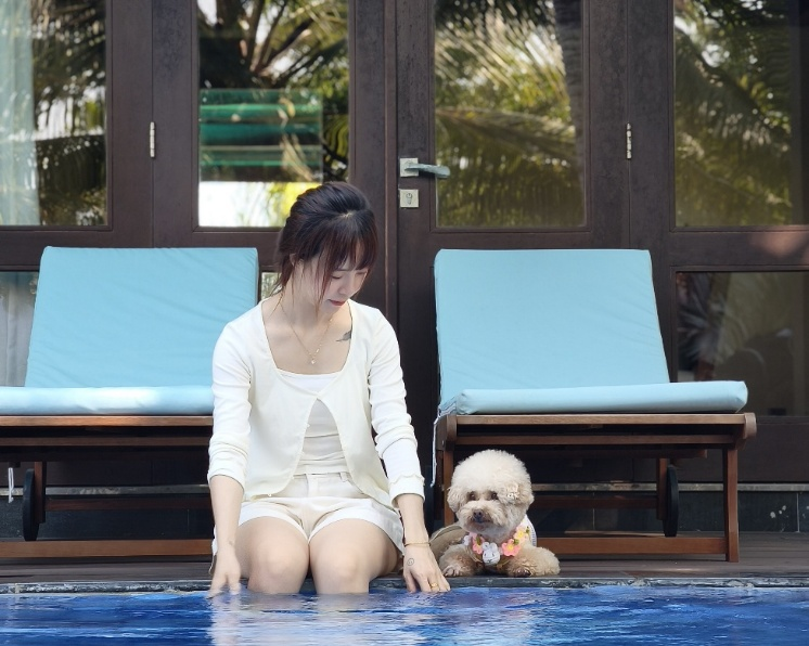 Dịch vụ cao cấp c&ugrave;ng người bạn bốn ch&acirc;n. Ảnh: Duyen Ha Resort Cam Ranh
