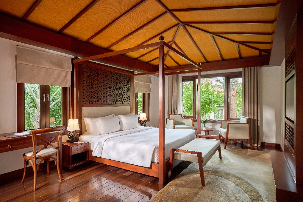 Kiến tr&uacute;c v&agrave; nội thất của căn villa Duy&ecirc;n H&agrave;. Ảnh: Duyen Ha Resort Cam Ranh