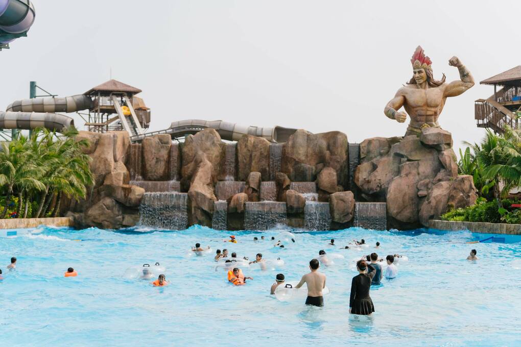 C&ocirc;ng vi&ecirc;n nước Sun World Sam Son. Ảnh: &Aacute;nh Dương