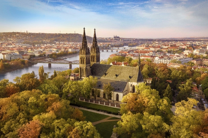 Ph&aacute;o đ&agrave;i Praha Vysehrad. Ảnh: CzechTourism Mediabank